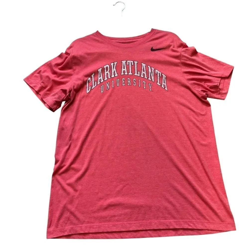 Nike Clark Atlanta University Y2K Red Short Sleeve Crew Neck Soft T-Shirt